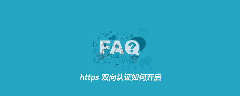 php双向验证SSL,https双向认证如何开启