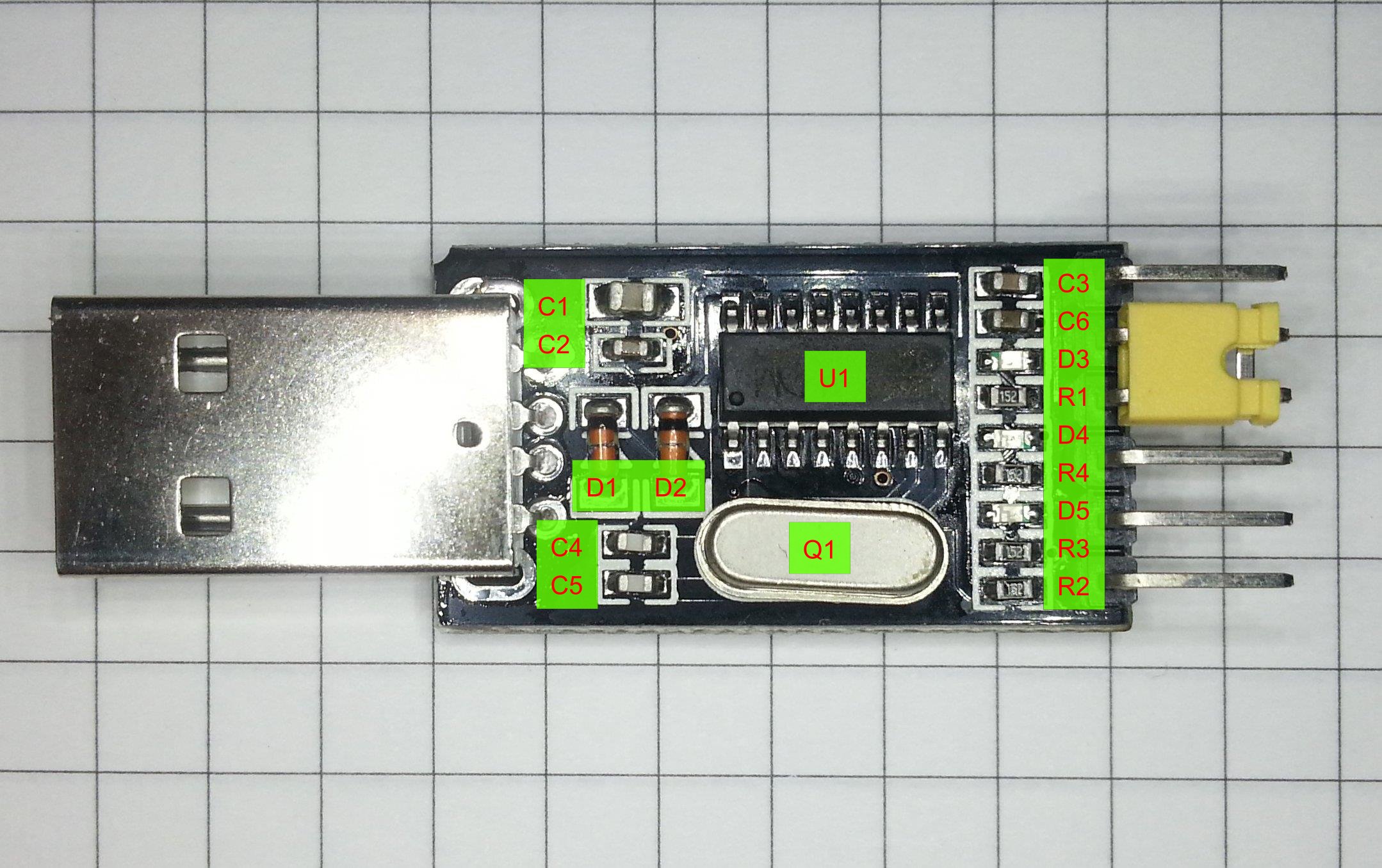 将CH340G的USB2TTL扩展出RTS, DTR口