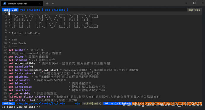 Neovim 算法竞赛配置（windows版本）